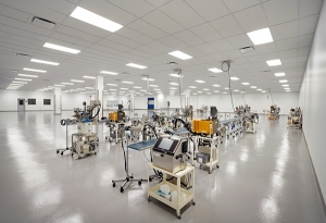 Photo of the interior manufacturing area at Tokiwa manufacturing